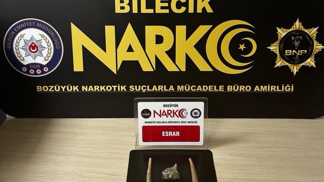 Bilecik’te bir şahsın üzerinde esrar maddesi çıktı