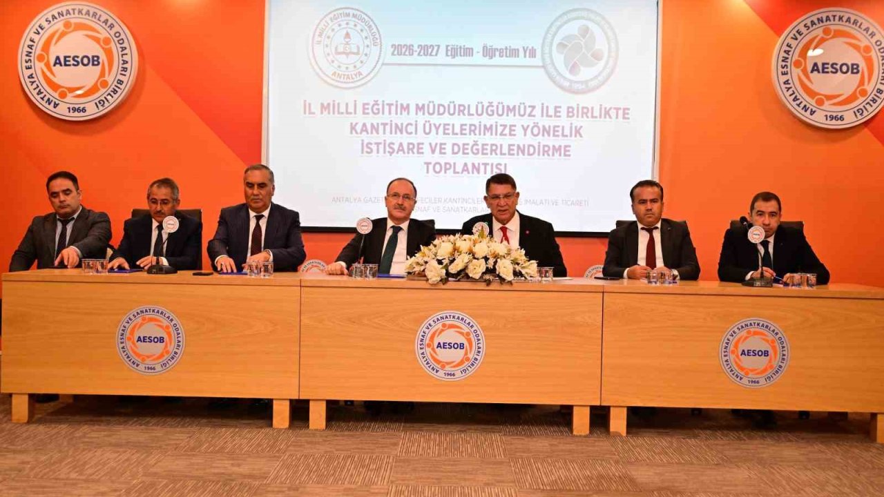 Kantinci esnafı ile eğitim yöneticilerinin sorun ve talepleri masaya yatırıldı