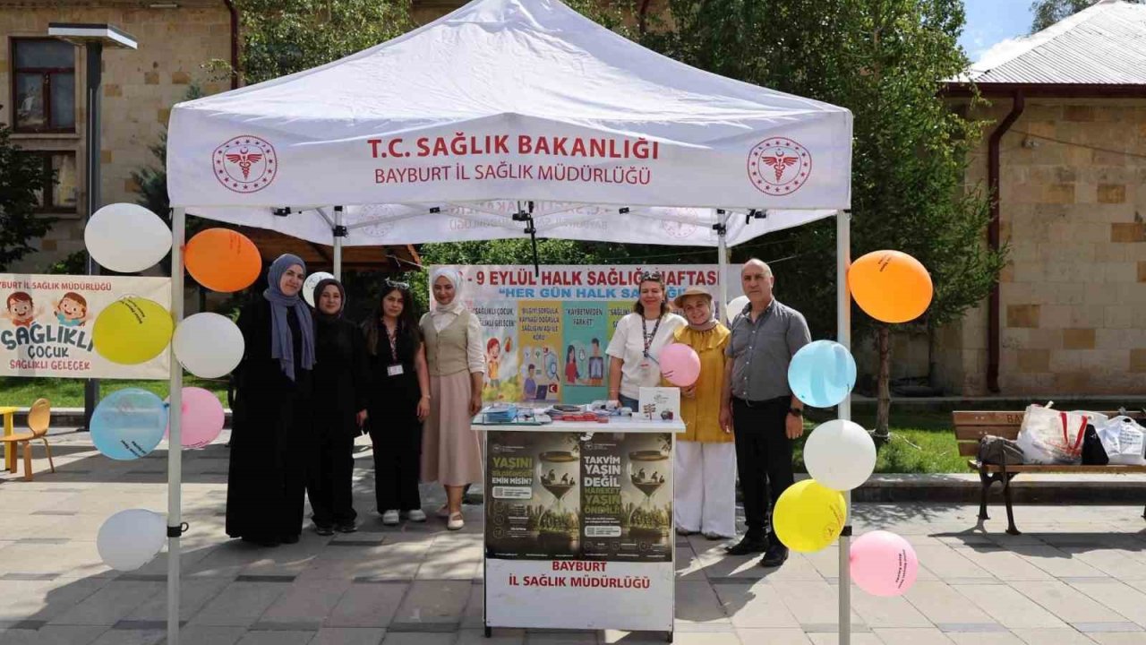Bayburt’ta vatandaşlara sağlıklı yaşam alışkanlıkları anlatıldı