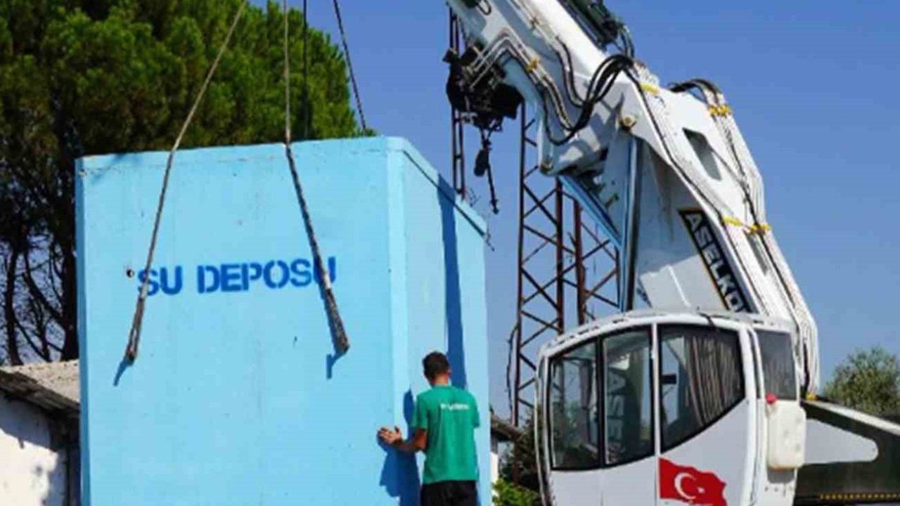 Menteşe’nin Akyer ve Göktepe Mahallelerine kesintisiz su için yeni depolar