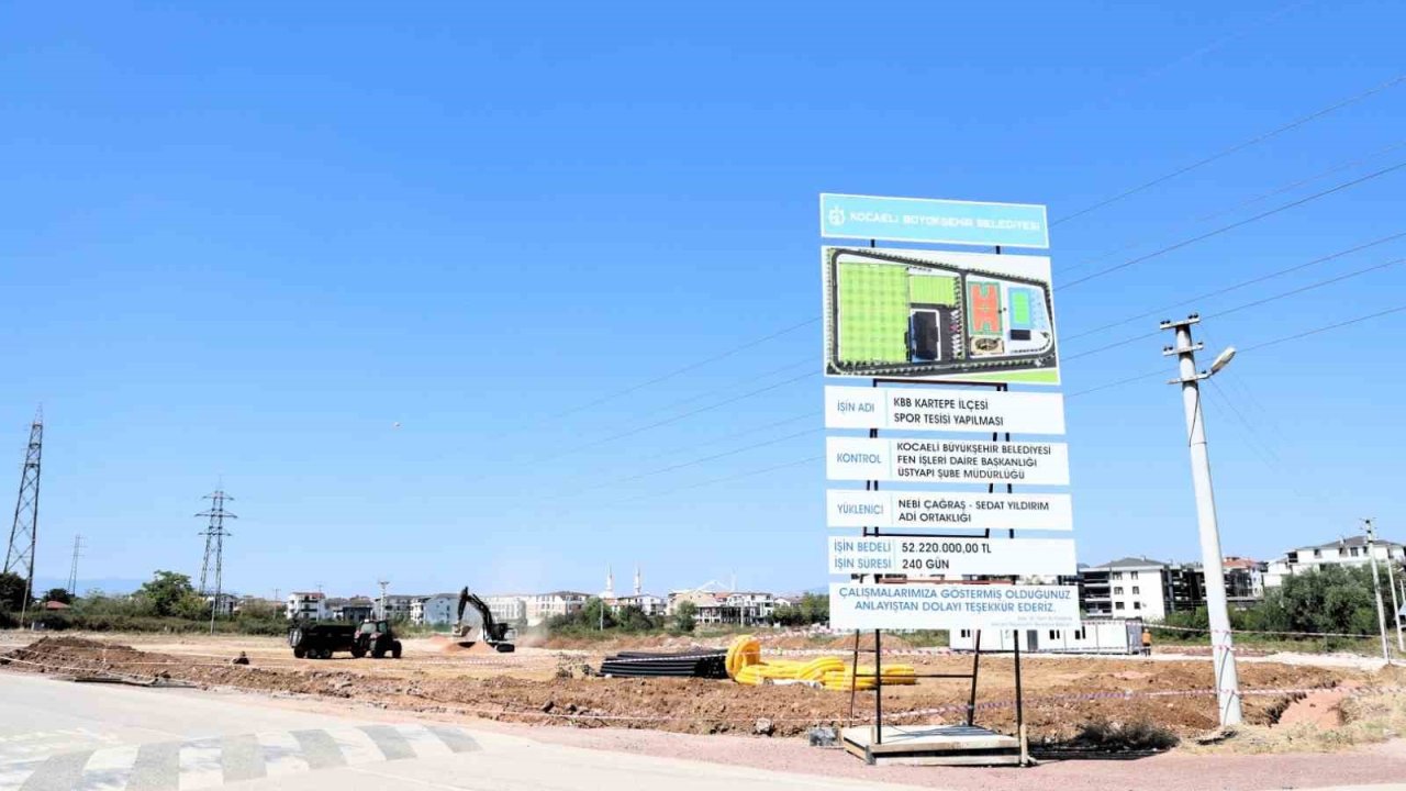 Kartepe’ye modern spor kompleksi inşa ediliyor