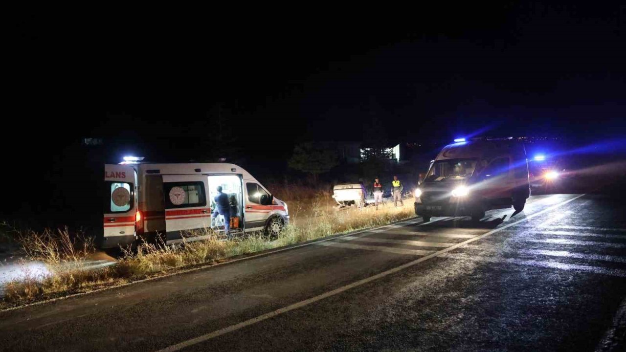 Nevşehir’de kontrolden çıkan otomobil takla attı: 1’i ağır, 5 yaralı