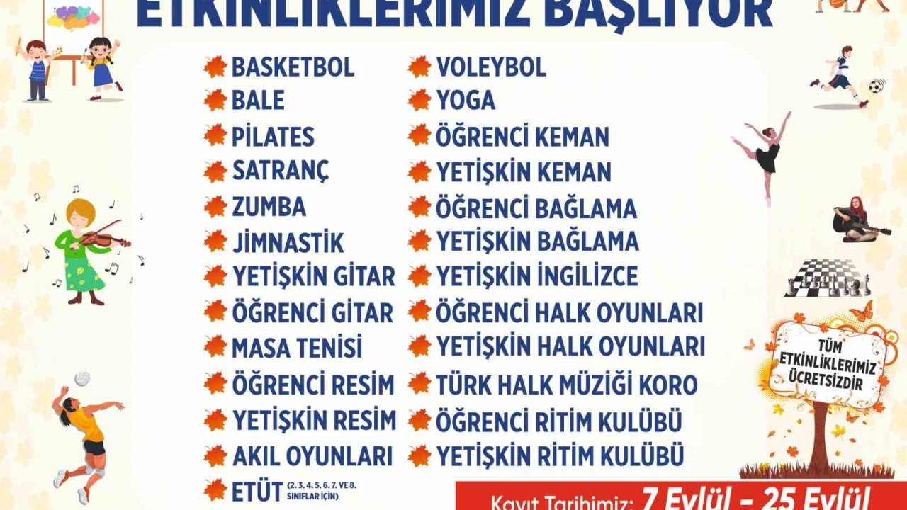 Aydın Büyükşehir Belediyesi Güz Dönemi etkinlikleri başlıyor