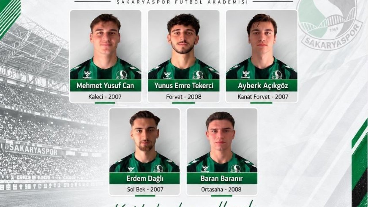 Sakaryaspor altyapısından 5 genç oyuncu A takıma yükseldi