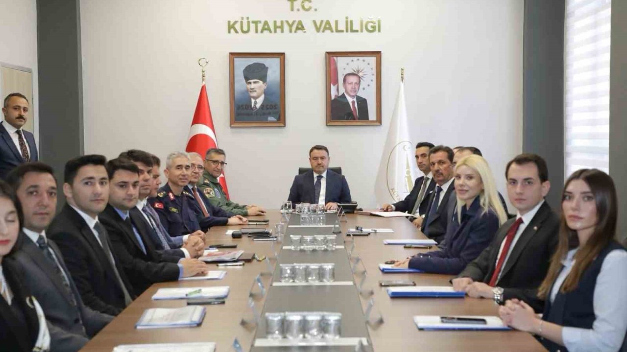 Kütahya’da güvenlik ve asayiş masaya yatırıldı