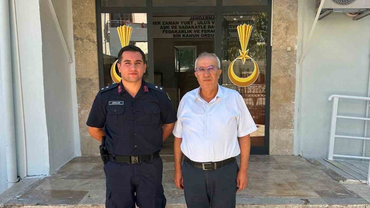 Başkan Arslan’dan İlçe Jandarma Komutanı Arslan’a hayırlı olsun ziyareti