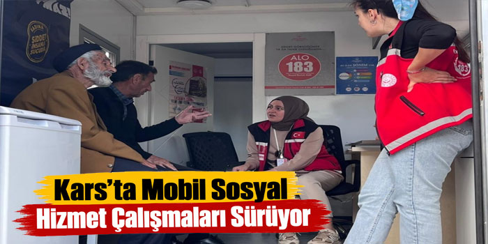 Mobil Sosyal Hizmet Aracı Kars’ta Sahaya Çıktı