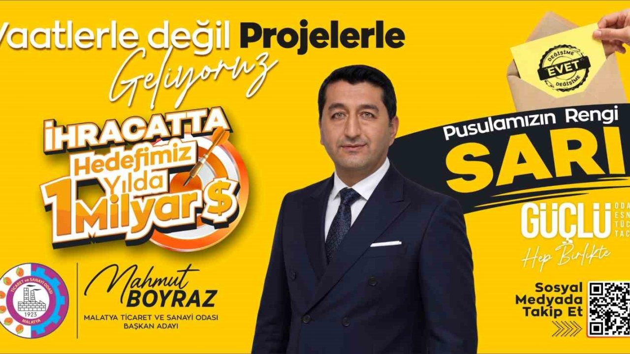 MTSO Başkan Adayı Boyraz’ın pusula rengi belli oldu