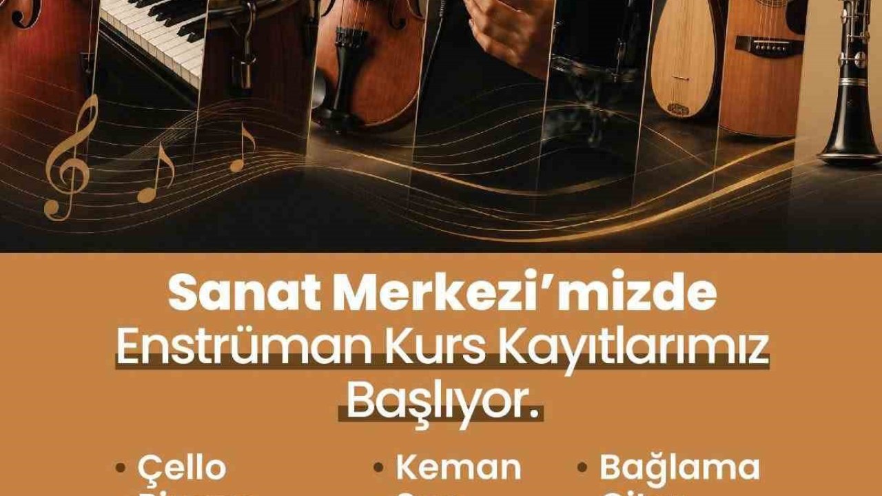 Merkezefendi Sanat Merkezinde enstrüman kurs kayıtları başlıyor