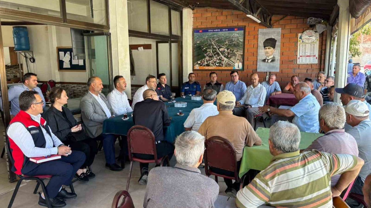 Çan Kaymakamı Bülent Şimşek’ten Etili Köyü’ne Ziyaret