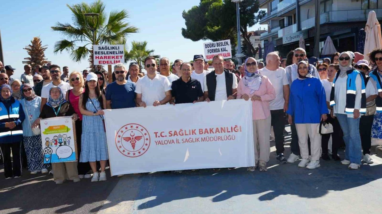 Çiftlikköy’de sağlıklı yaşam için yürüdüler