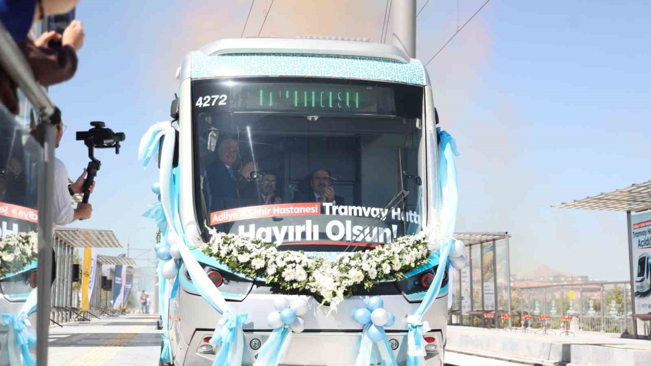 Konya’nın raylı sistem ağını güçlendirecek Adliye-Şehir Hastanesi Hattı açıldı