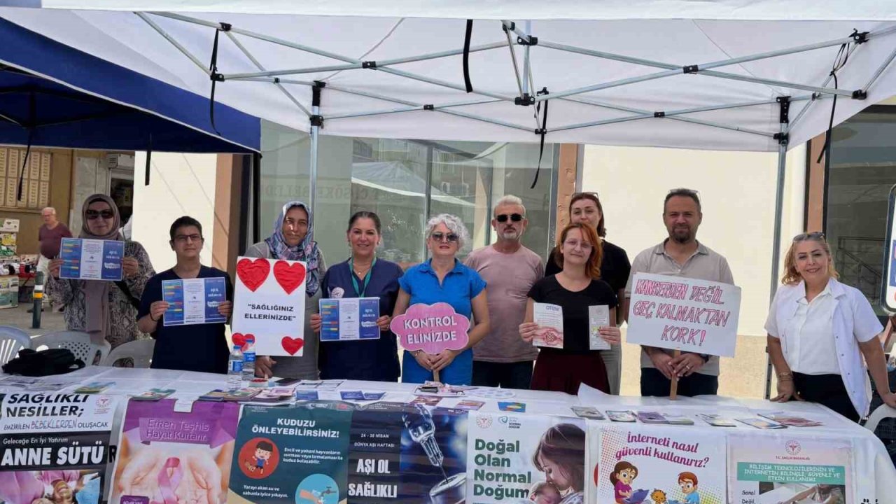 Söke’de vatandaşlar ’sağlıklı yaşam’ konusunda bilgilendirildi