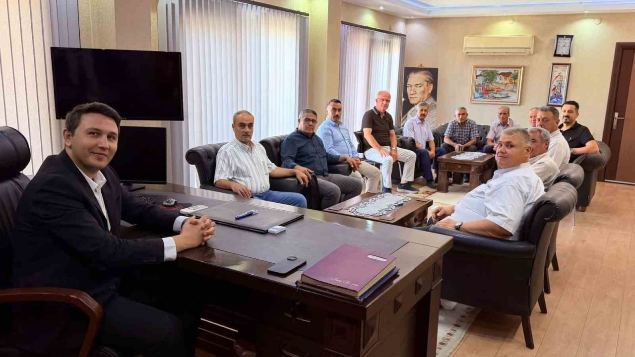 Buharkentli muhtarlar, Kaymakam Haydaroğlu ile görüştü