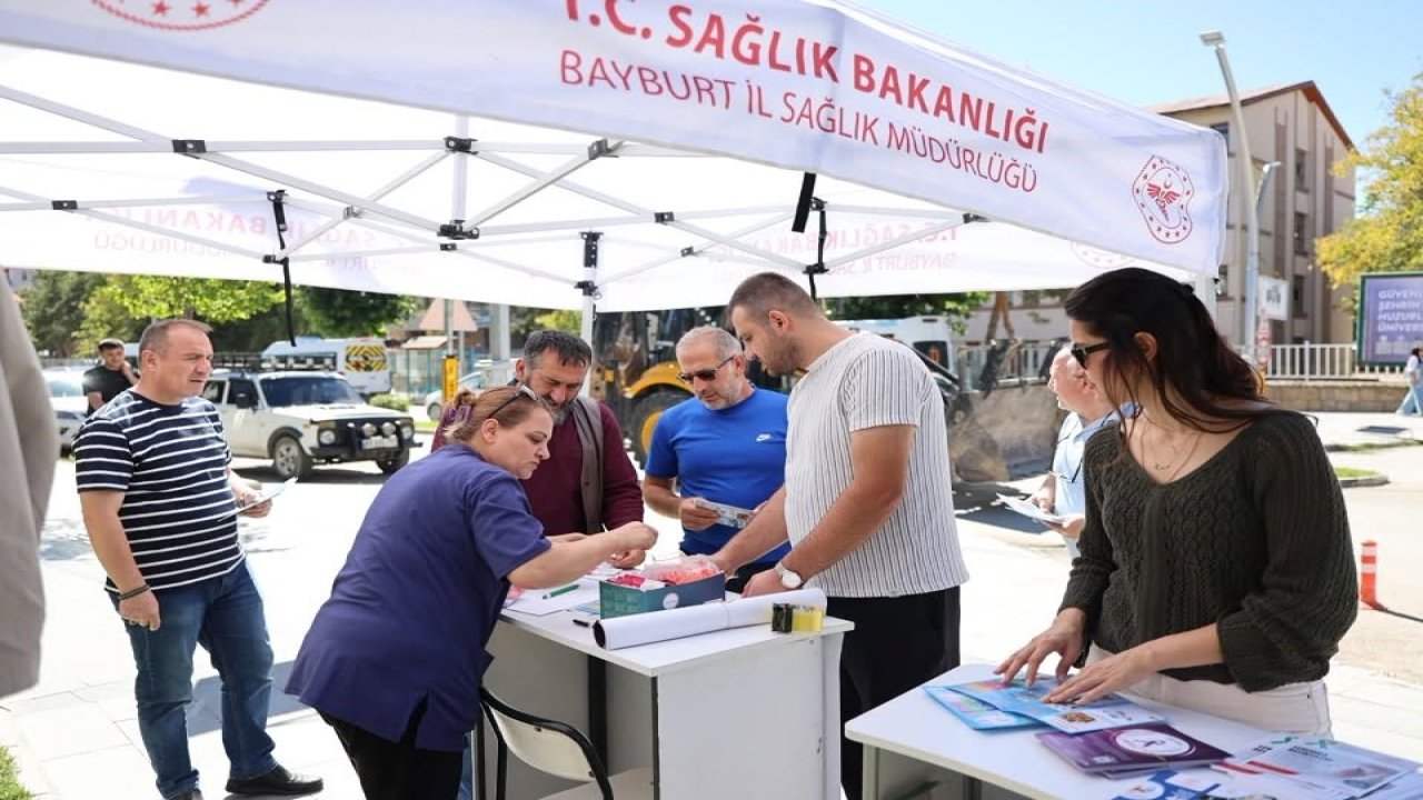 Bayburt’ta kanser taramalarına yönelik çalışma gerçekleştirildi