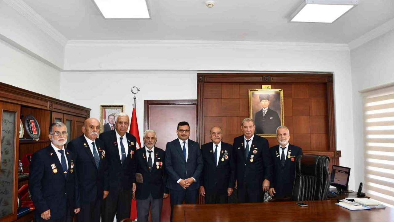 Kıbrıs Gazilerinden Kaymakam Köksal’a Ziyaret