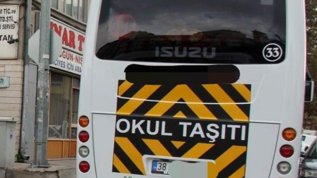 Kayseri’de okul servisi ücretleri belli oldu