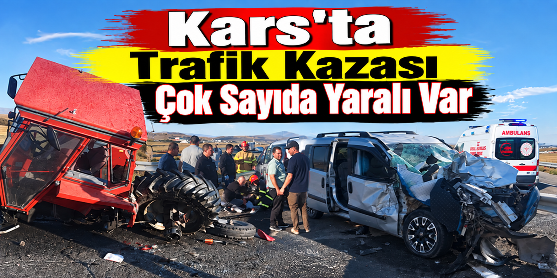 Kars Çevre Yolu’nda Trafik Kaza: 6 Yaralı
