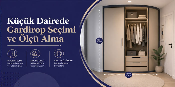 Küçük Dairede Gardırop Seçimi ve Ölçü Alma