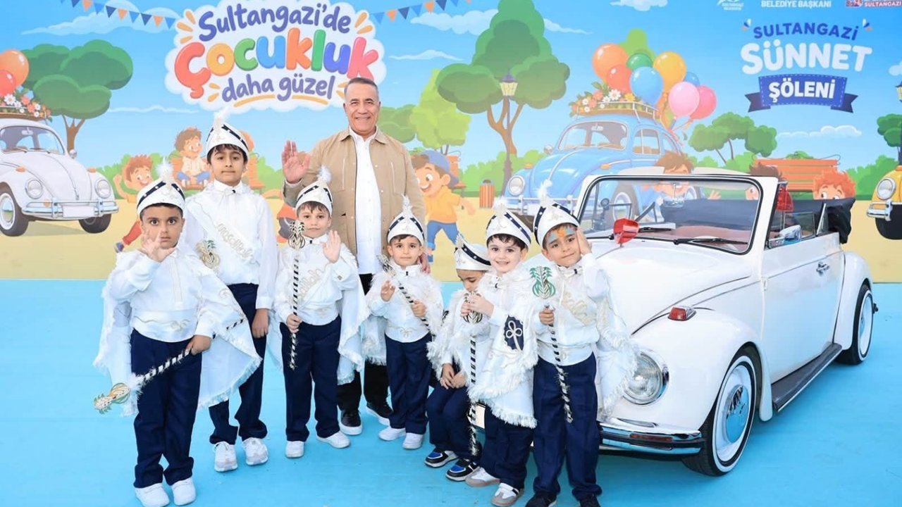 Sultangazi’de bin 500 çocuk için toplu sünnet şöleni