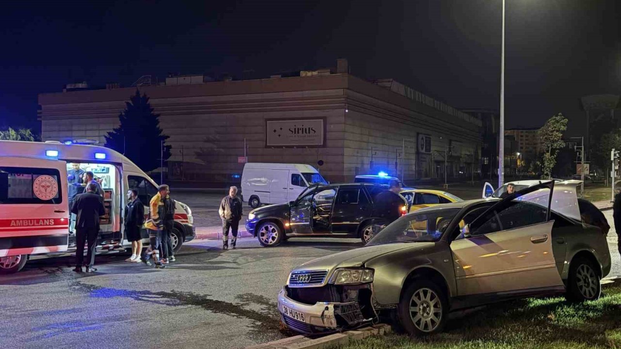 Kayseri’de ticari taksi otomobil ile çarpıştı: 1 yaralı