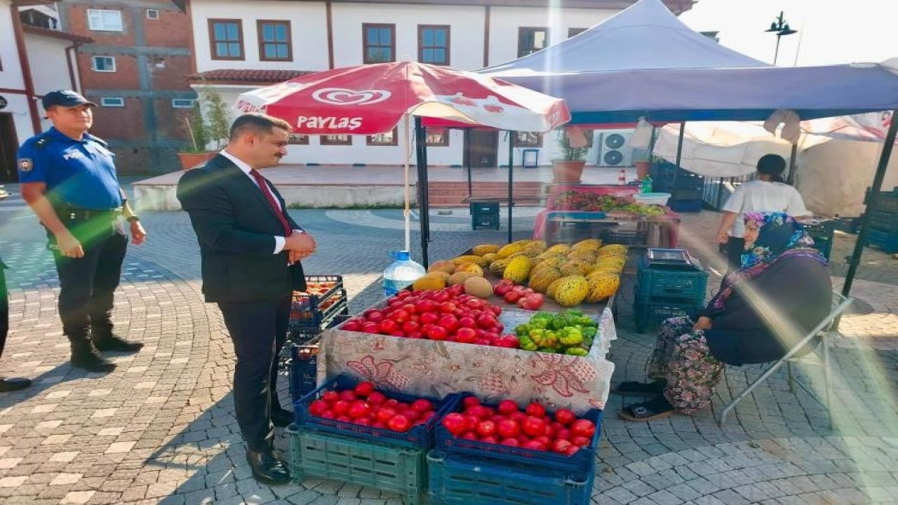 Kaymakam Titiz, meyve ve sebze tezgâhlarını inceledi