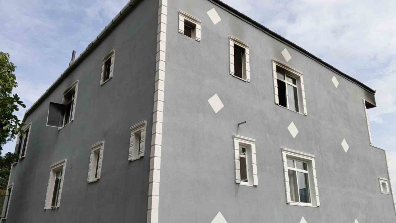 Samsun’da ev yangını