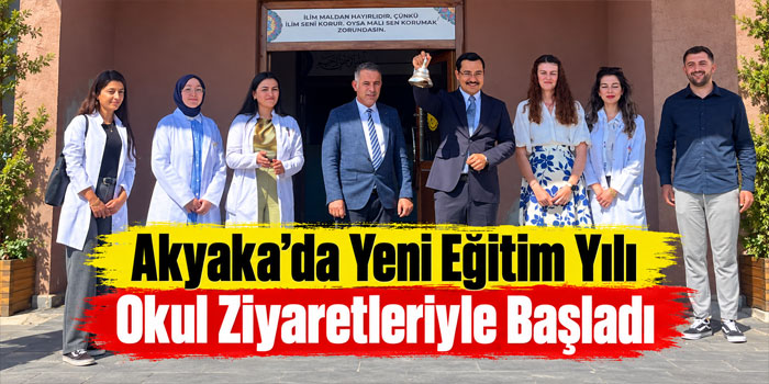 Akyaka’da Yeni Eğitim Yılı Okul Ziyaretleriyle Başladı
