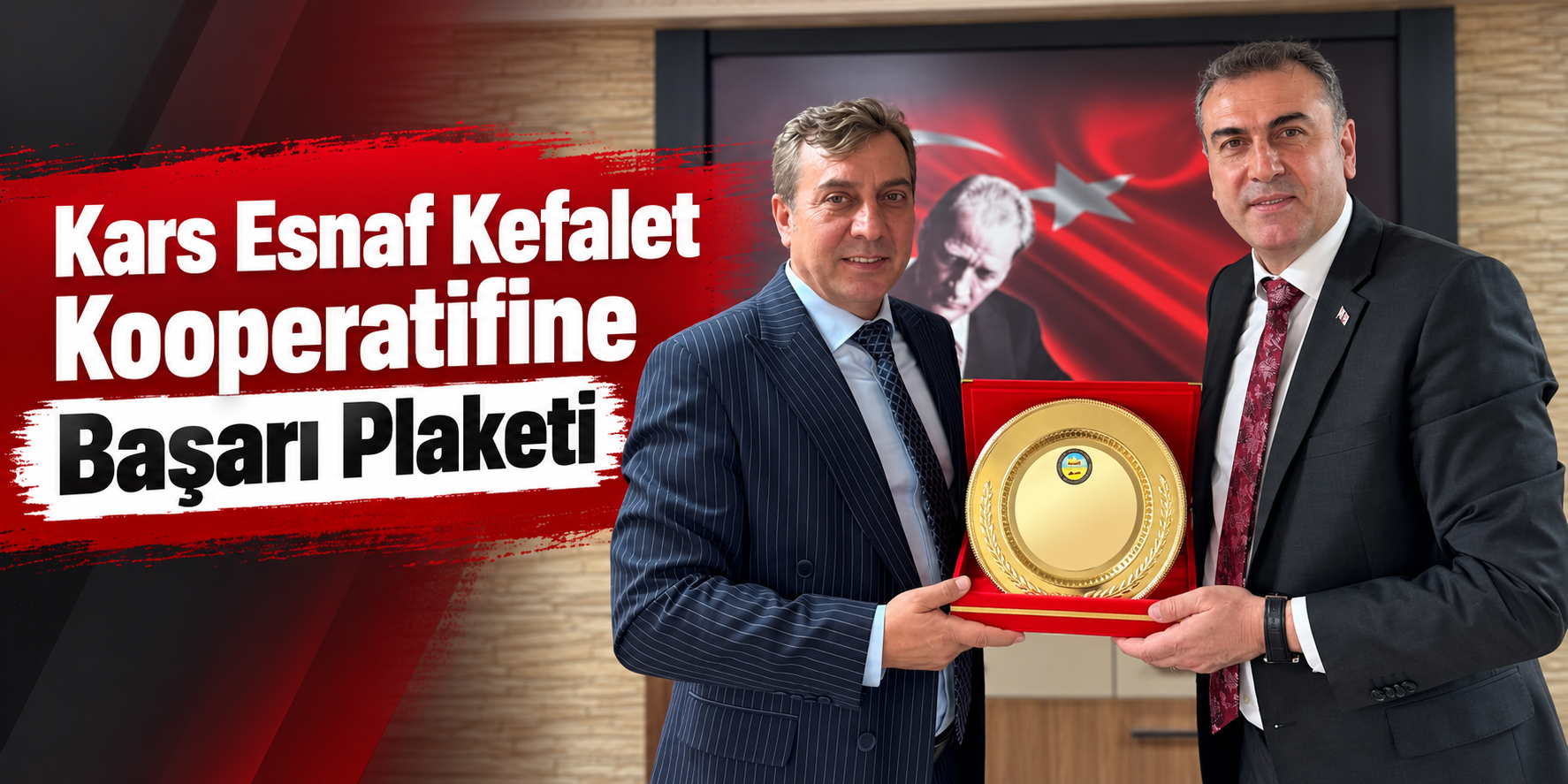 Kars Esnaf Kefalet Kooperatifine Başarı Plaketi