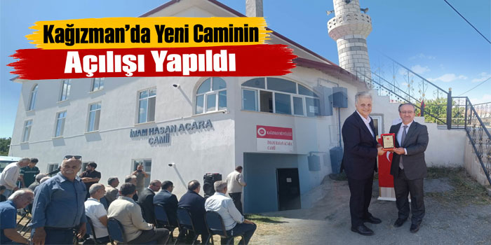 Kağızman’da İmam Hasan Acara Camii İbadete Açıldı