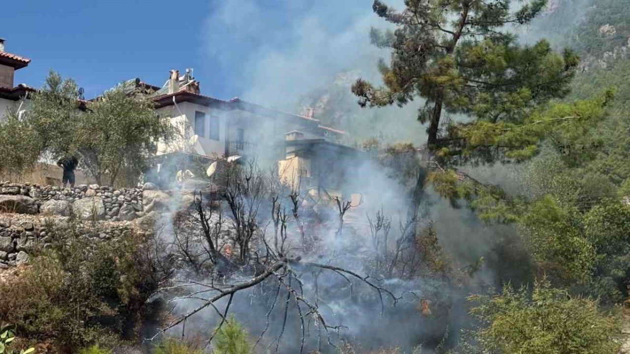 Akyaka’da ot yangını paniğe neden oldu