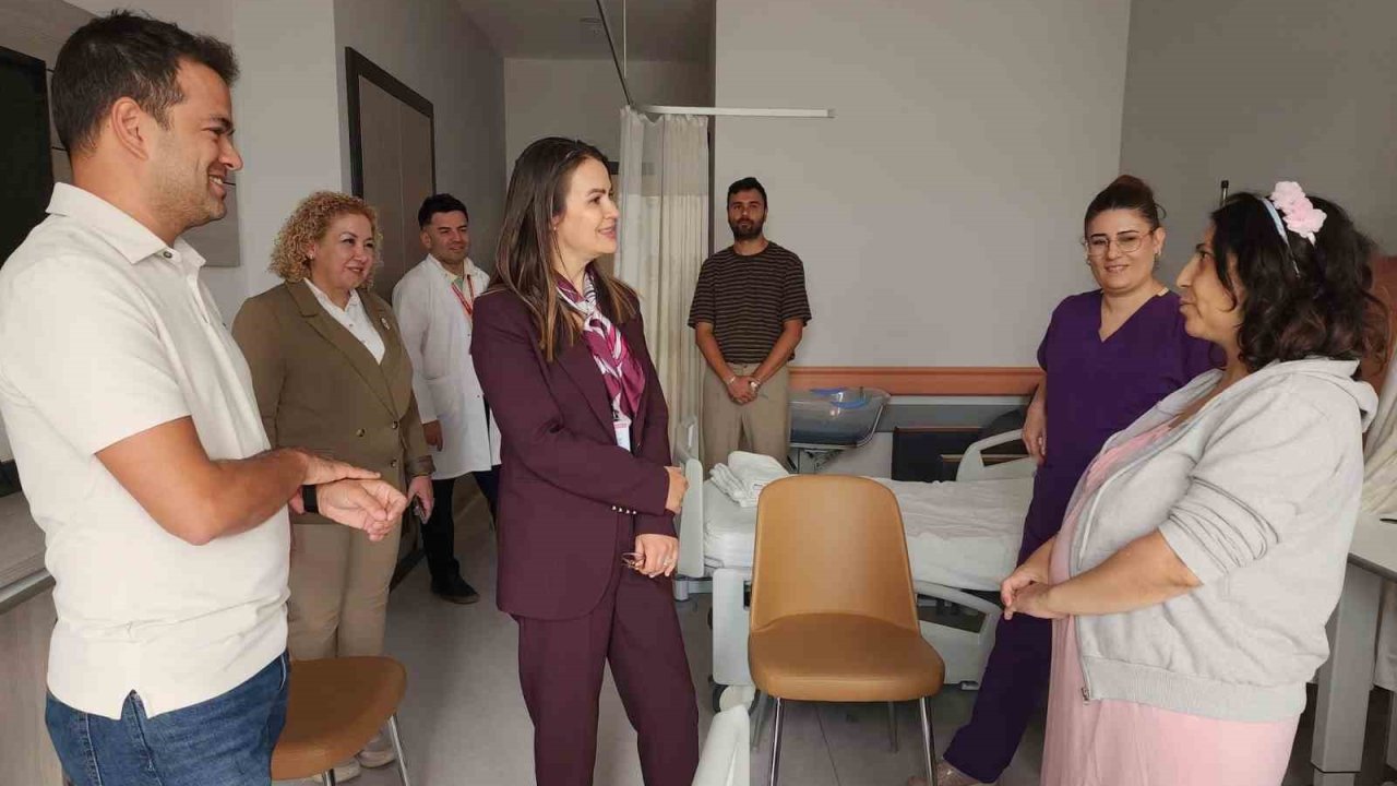 Başhekim Özbağçıvan, Kadın Doğum Servisinde incelemelerde bulundu