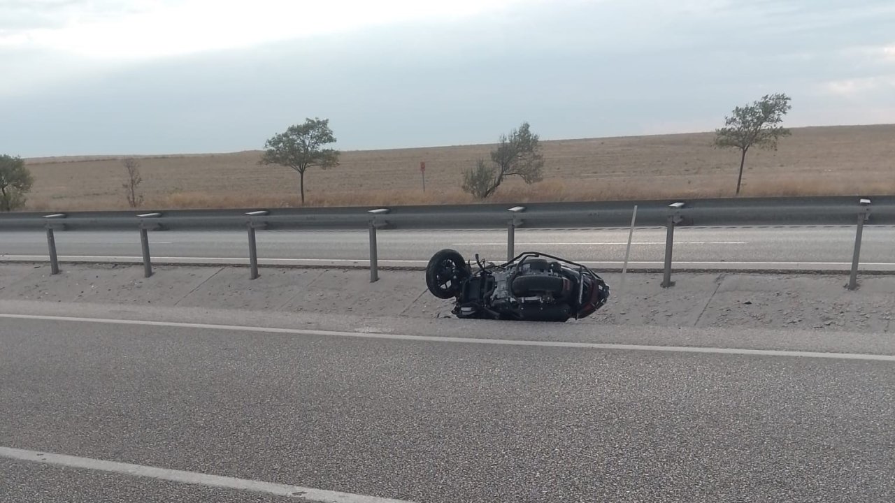 Kulu’da motosiklet devrildi: 1 yaralı
