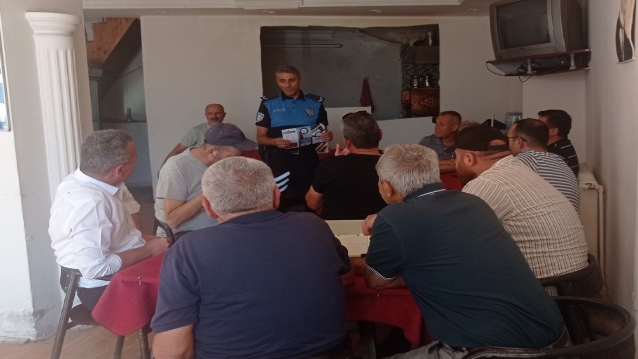 Niğde polisi vatandaşları dolandırıcılığa karşı bilgilendirdi