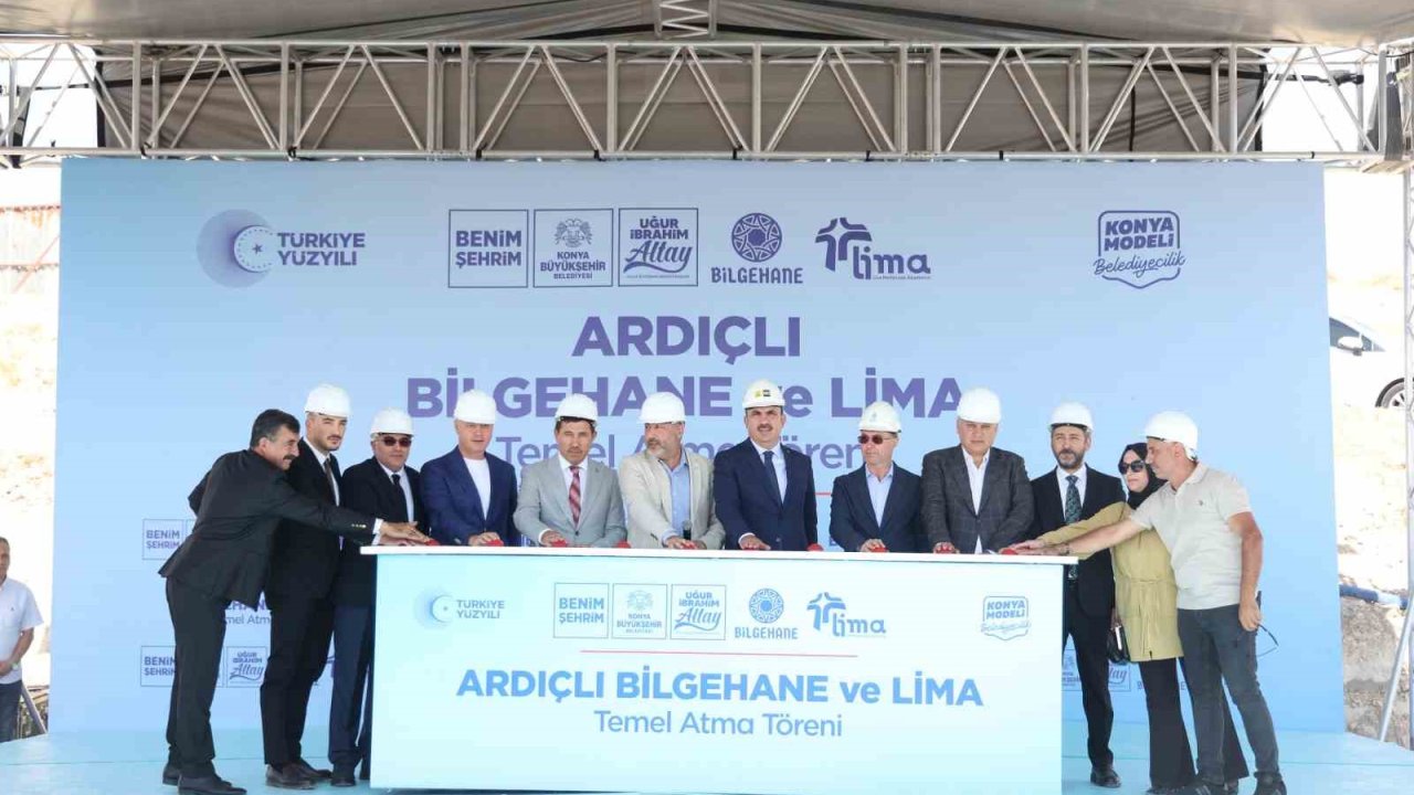 Konya Büyükşehir’in Ardıçlı TOKİ’ye 300 milyon lira bedelle kazandıracağı Gençlik Kampüsü’nün temeli atıldı