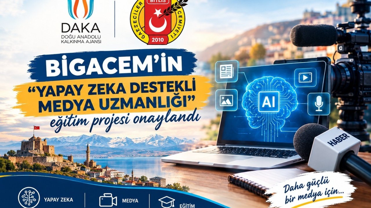 BİGACEM’in "Yapay Zeka Destekli Medya Uzmanlığı" eğitim projesi onaylandı
