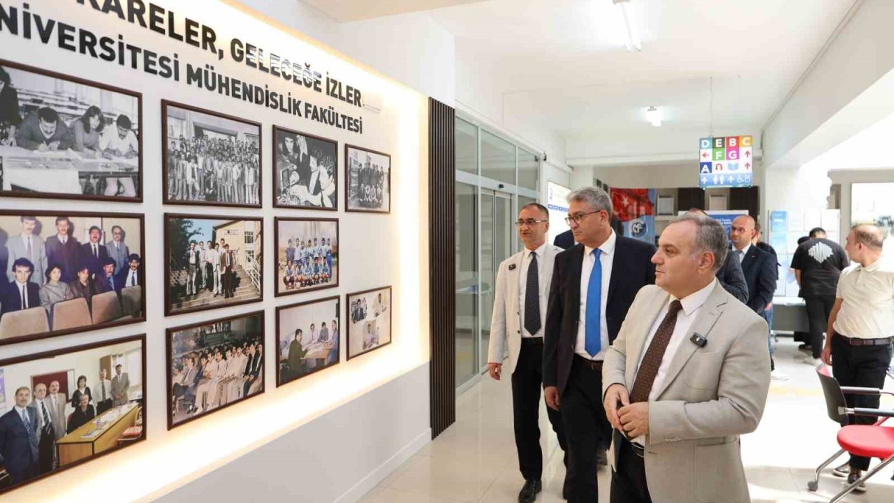 Rektör Altun’dan yenileme çalışmaları tamamlanan mühendislik fakültesinde inceleme