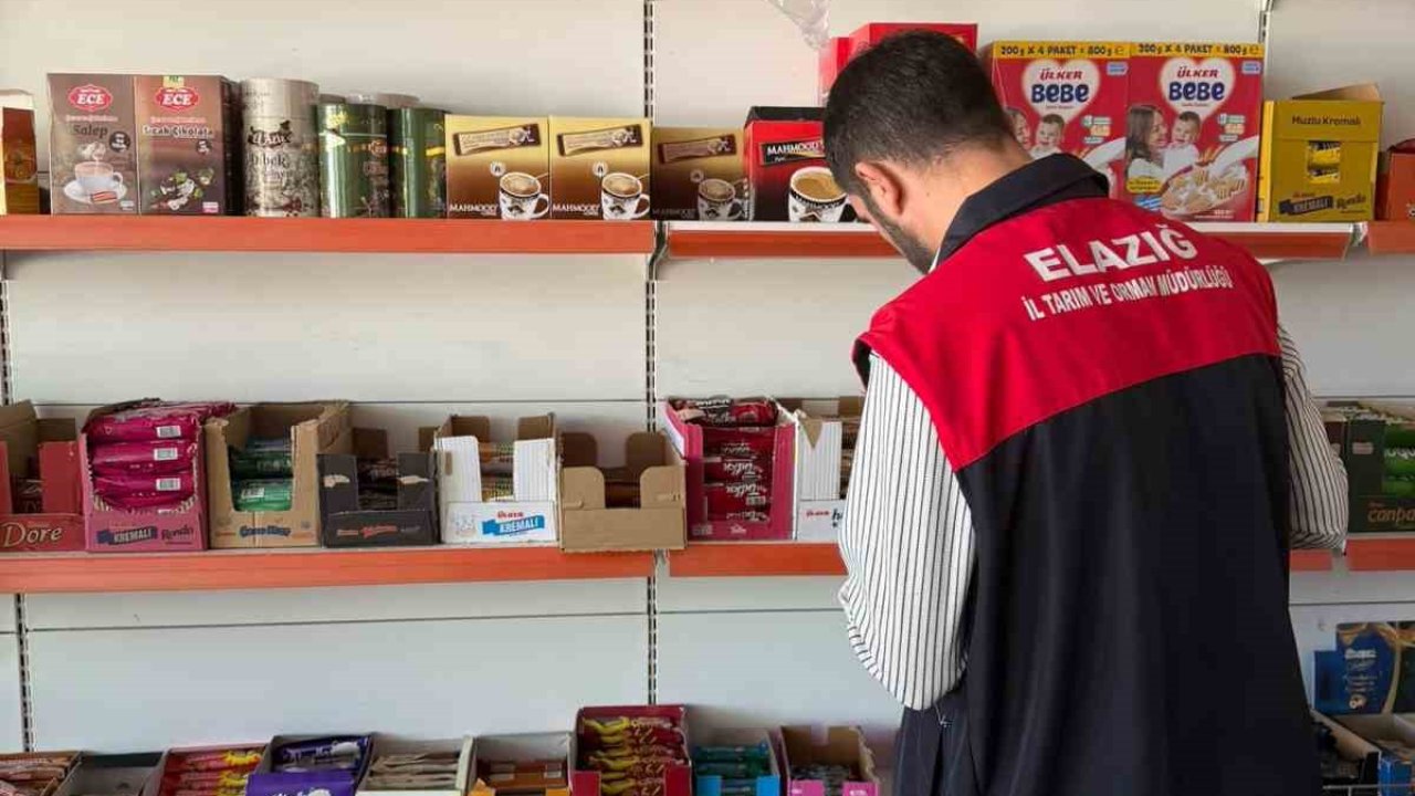 Palu’da marketlere gıda denetimi