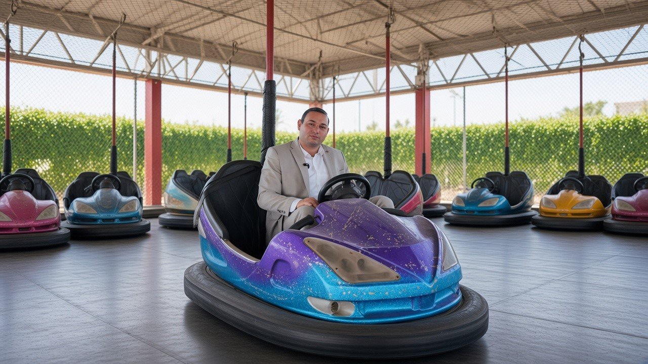 Başkan Bilecen’den lunapark açılışı öncesi renkli görüntüler