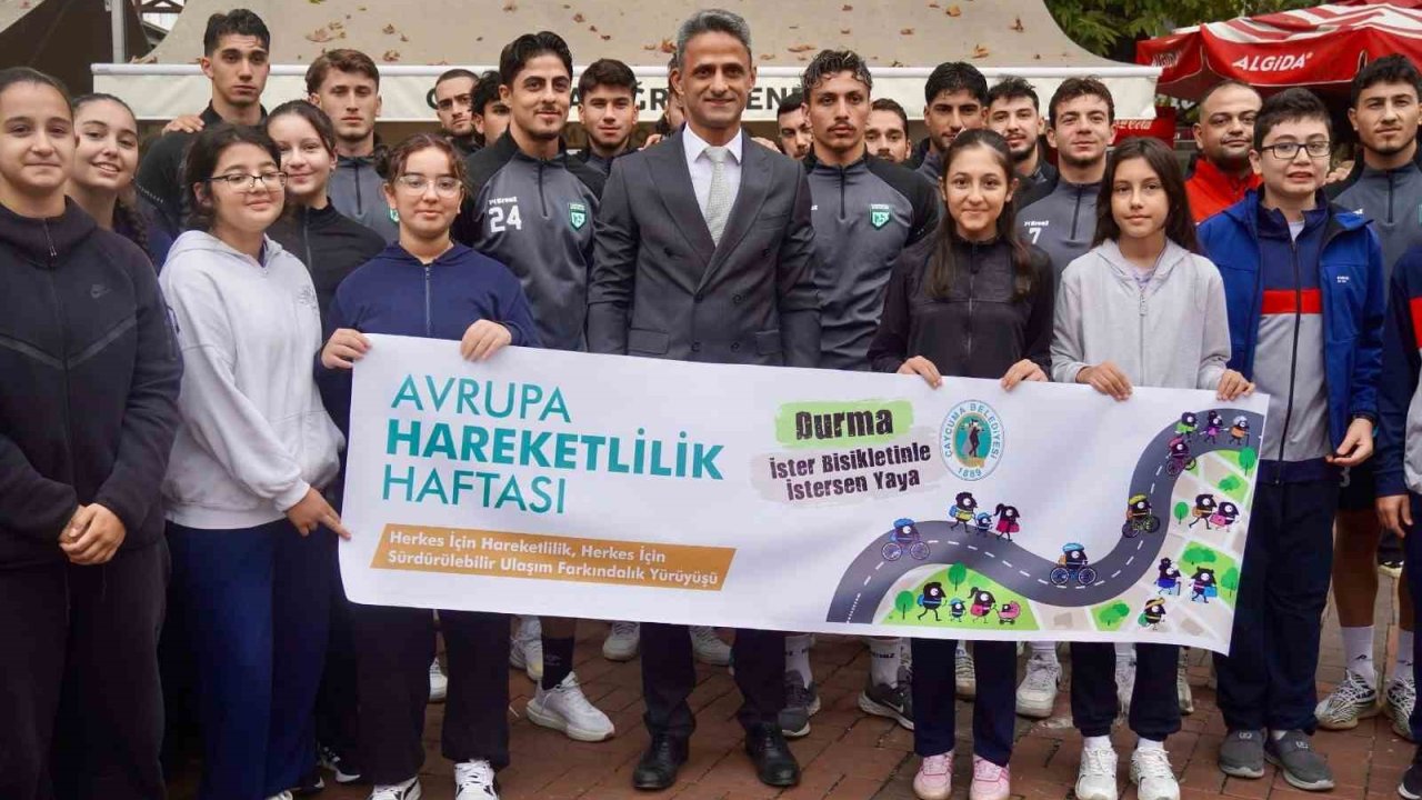 Çaycuma’da Avrupa Hareketlilik Haftası’na özel yürüyüş ve bisiklet etkinliği