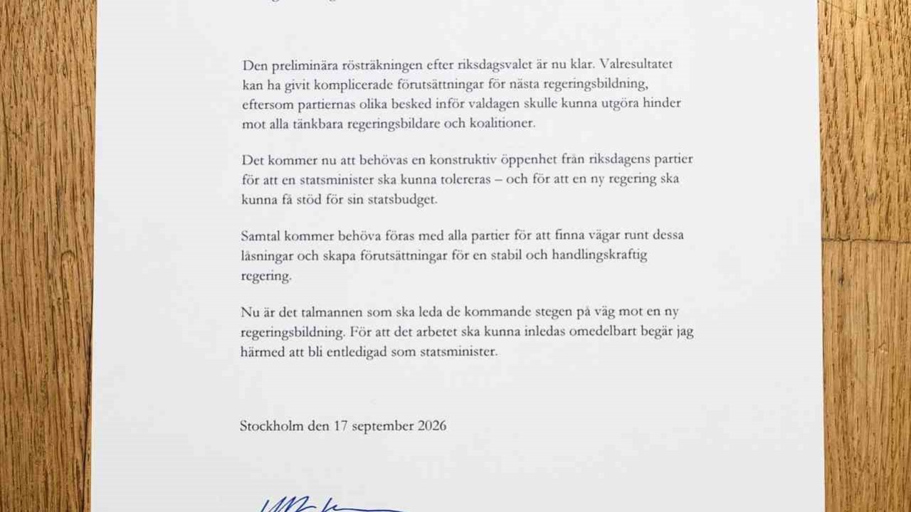 İsveç’te Başbakan Kristersson istifa etti