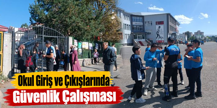 Kars’ta Dört Okulda Güvenlik Bilgilendirmesi Yapıldı
