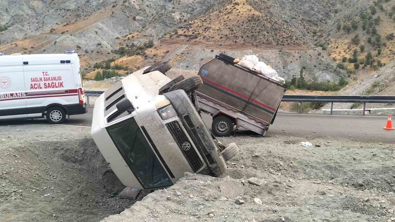 Malatya’da tarım işçilerini taşıyan minibüs devrildi