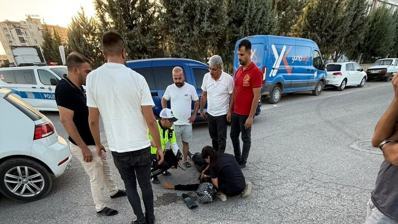 Motosiklet ile otomobil çarpıştı: 1 yaralı