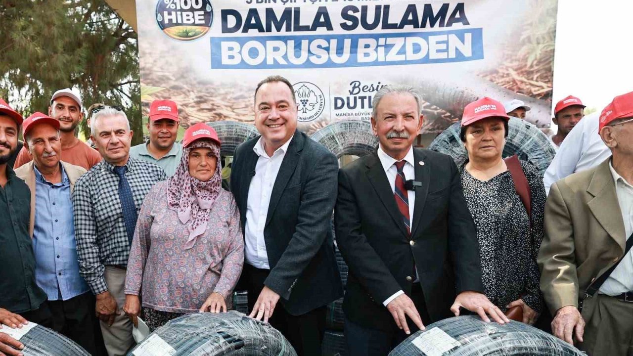 Salihli’de 500 üreticiye damlama sulama desteği