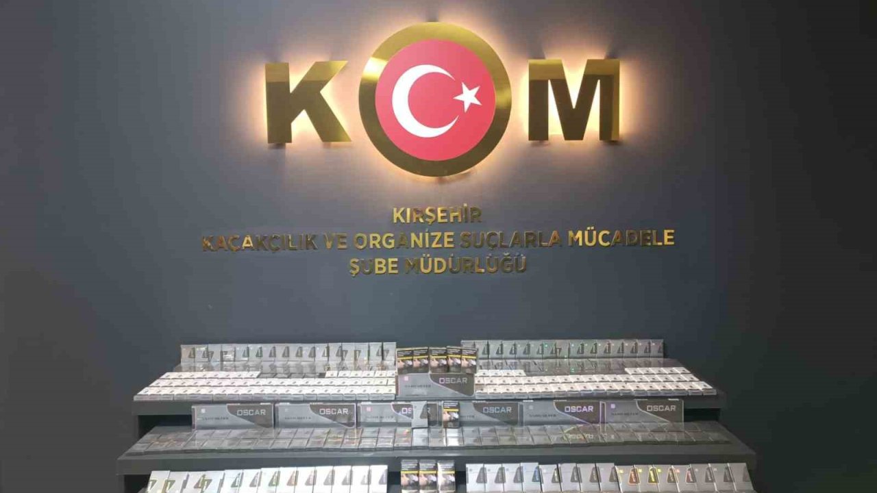 Kırşehir’de gümrük kaçağı sigara ele geçirildi
