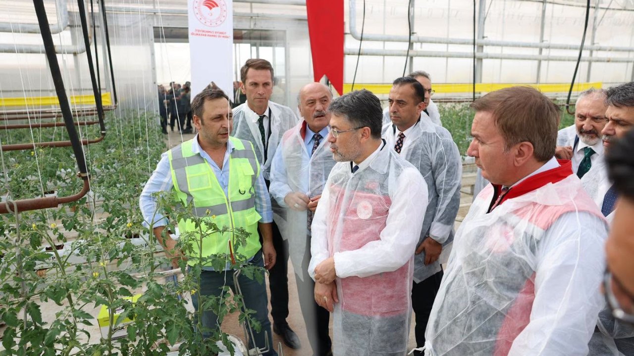 Bakan Yumaklı, Erzincan’daki jeotermal sera alanını inceledi