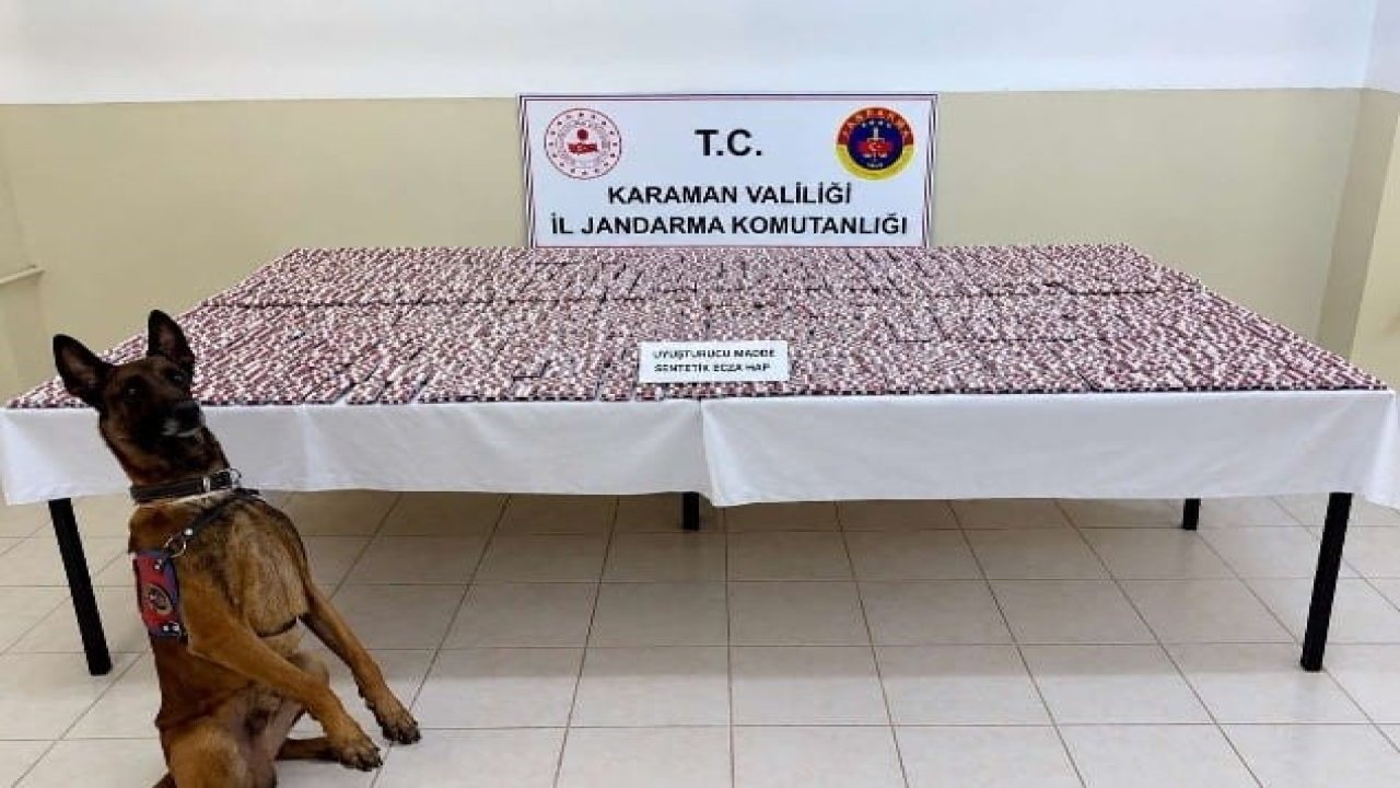 Karaman’da 20 bin uyuşturucu hap ele geçirildi: 7 tutuklama