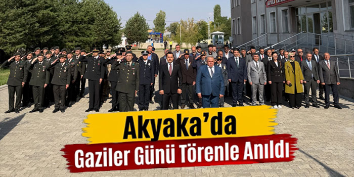 Akyaka’da Gaziler Günü Törenle Anıldı