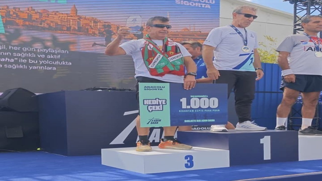 Cizreli sporcu, ’Bir Adım Daha’ koşusunda 3. oldu